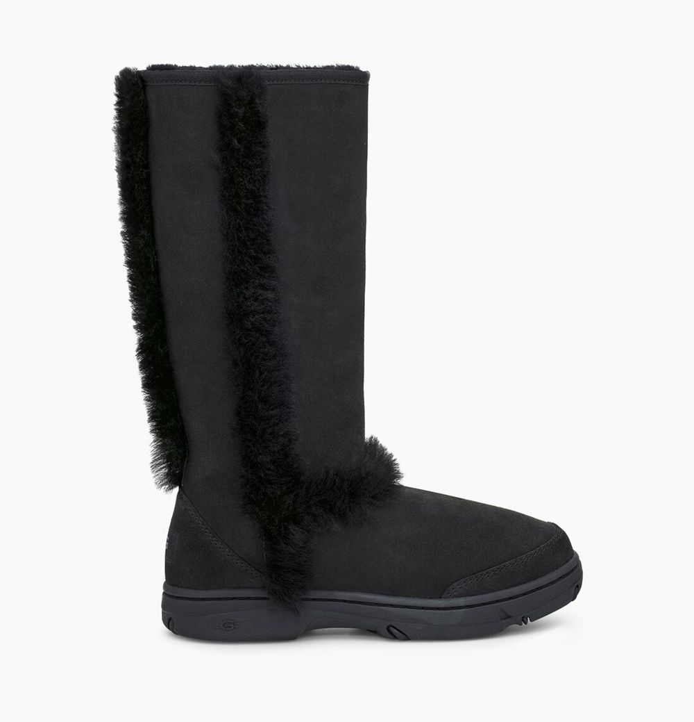 Ugg Tall Boot Womens - Ugg Sunburst Black - 410UDNVOZ